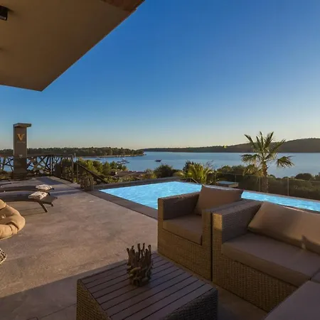 Villa Vie In For 10 People With Heated Pool, Wellness And Cinema Medulin